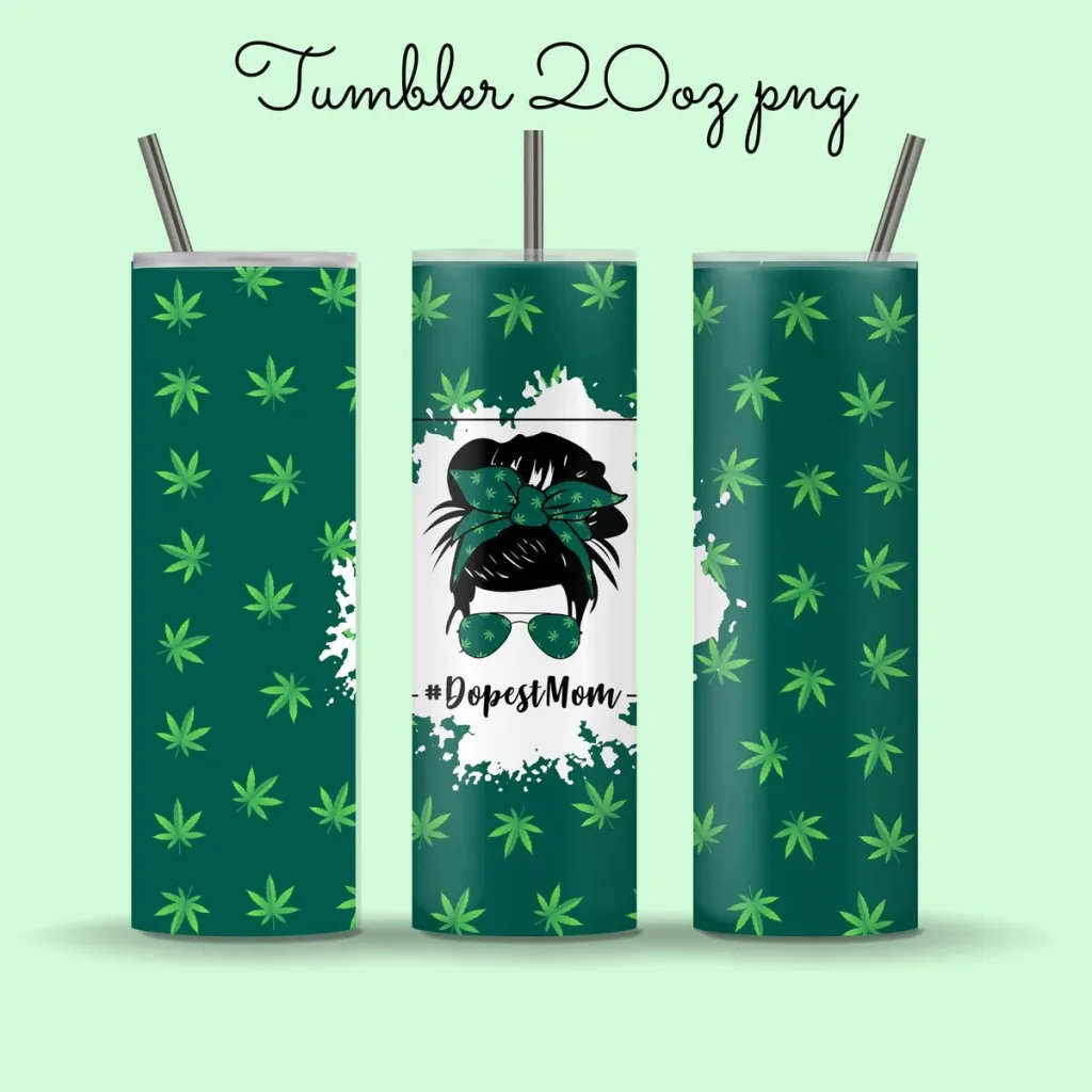 Free 20oz skinny tumbler sublimation png | Sublimation Designs Downloads | Dopest mom skull on weed straight and tapered full tumbler wrap 2022