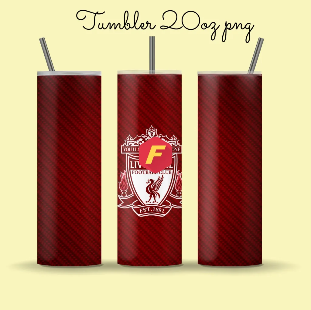 Free Liverpool 20oz skinny tumbler design for sublimation | Soccer team Straight tumbler designs digital download