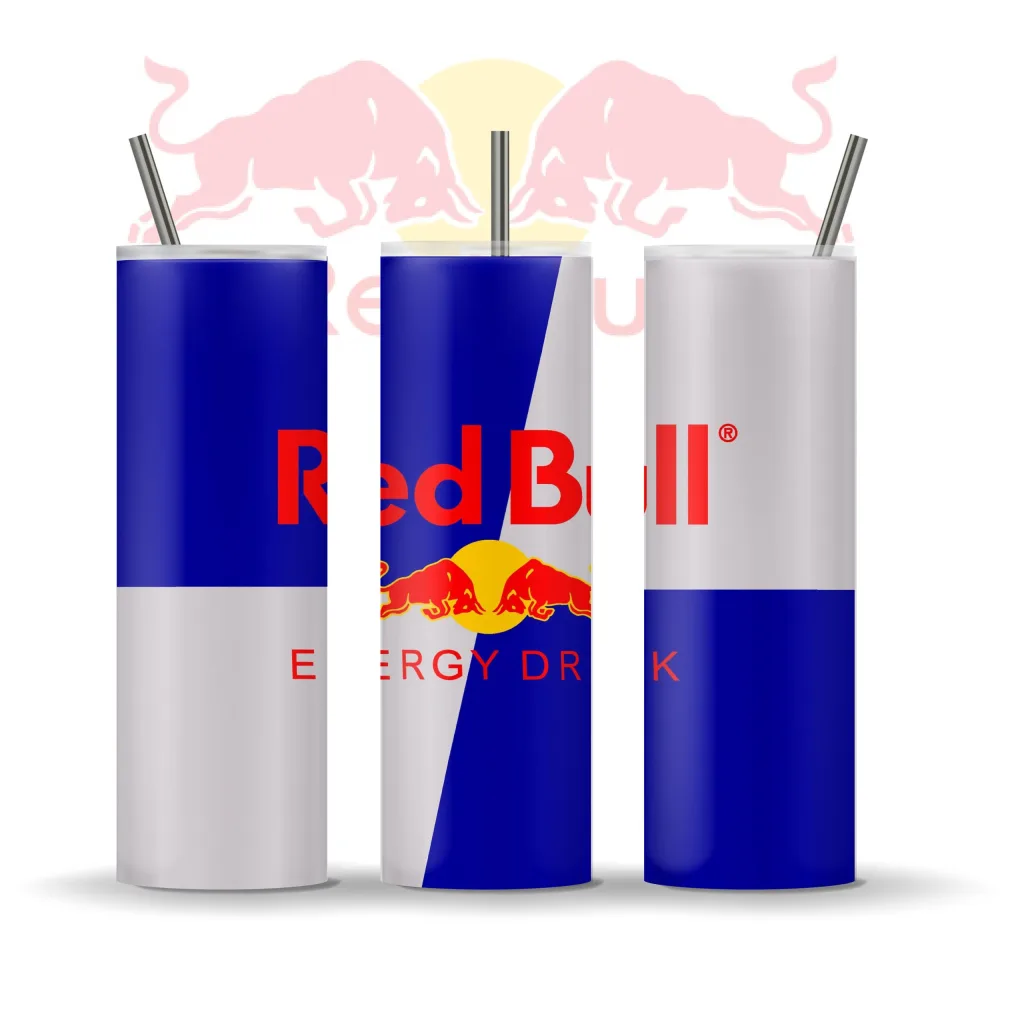 Free Red Bull Energy Drink 20oz Skinny Straight & Tapered Bundle,Bundle Design Template for Sublimation, Full Tumbler Wrap, PNG Digital Download