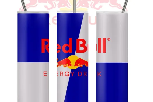 Free Red Bull Energy Drink 20oz Skinny Straight & Tapered Bundle,Bundle Design Template for Sublimation, Full Tumbler Wrap, PNG Digital Download