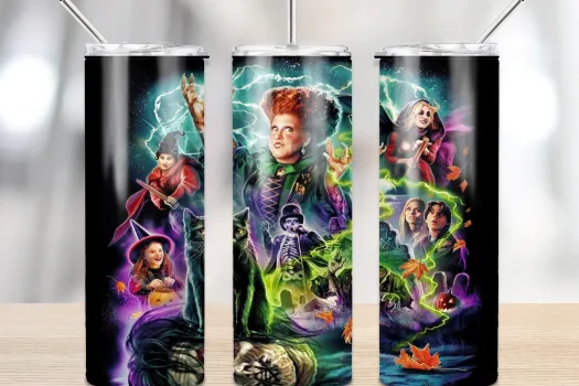 Free Hocus Pocus Tumbler Png,20 oz Skinny Tumbler Design Sublimation, Tumbler Png, Sublimation tumbler designs downloads