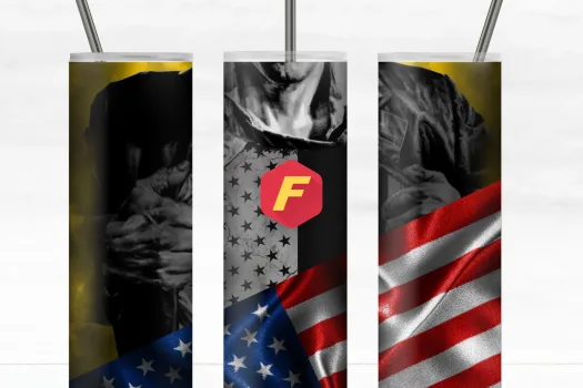Free America Emergency Full Tumbler Wrap | USA Flag Sublimation Designs Downloads - Skinny Tumbler 20oz Design - PNG Commercial Use 2021