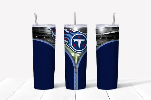 Free Tennessee Titans Football Team Zipper (NFL) tumbler 20oz Straight / Tapered Tumbler Template for Sublimation Designs- Full Tumbler Wrap