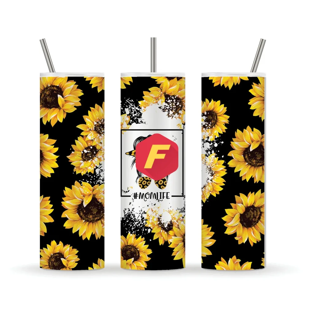 Free Mom life - floral 20oz Skinny Straight & Tapered Bundle,Bundle Design Template for Sublimation, Full Tumbler Wrap, PNG Digital Download