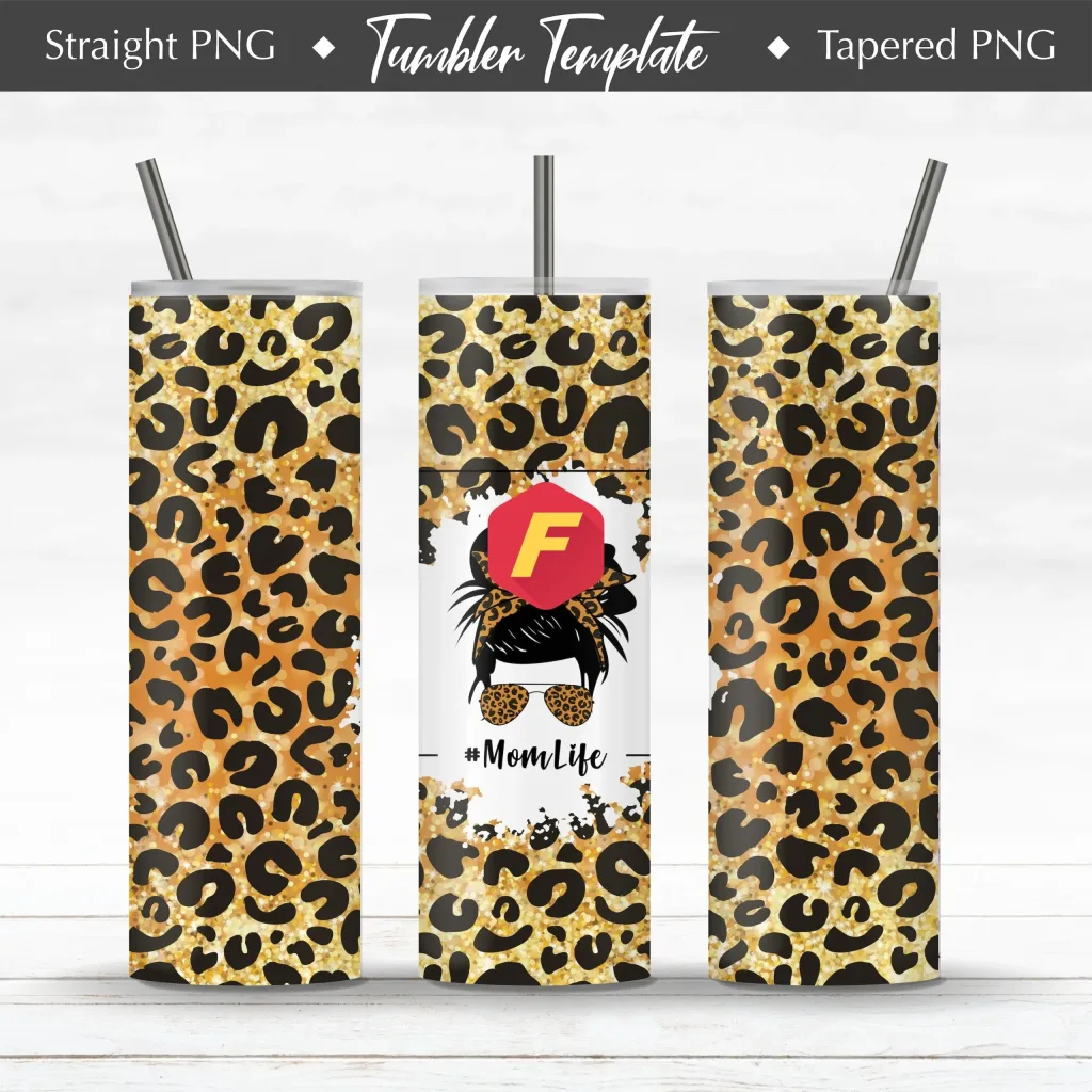 Free Anime Mom life Sublimation | Mom Life Tumble | leopard Tumbler Design | Gift For Mom | 20oz Skinny Wrap Design Template PNG Digital Download