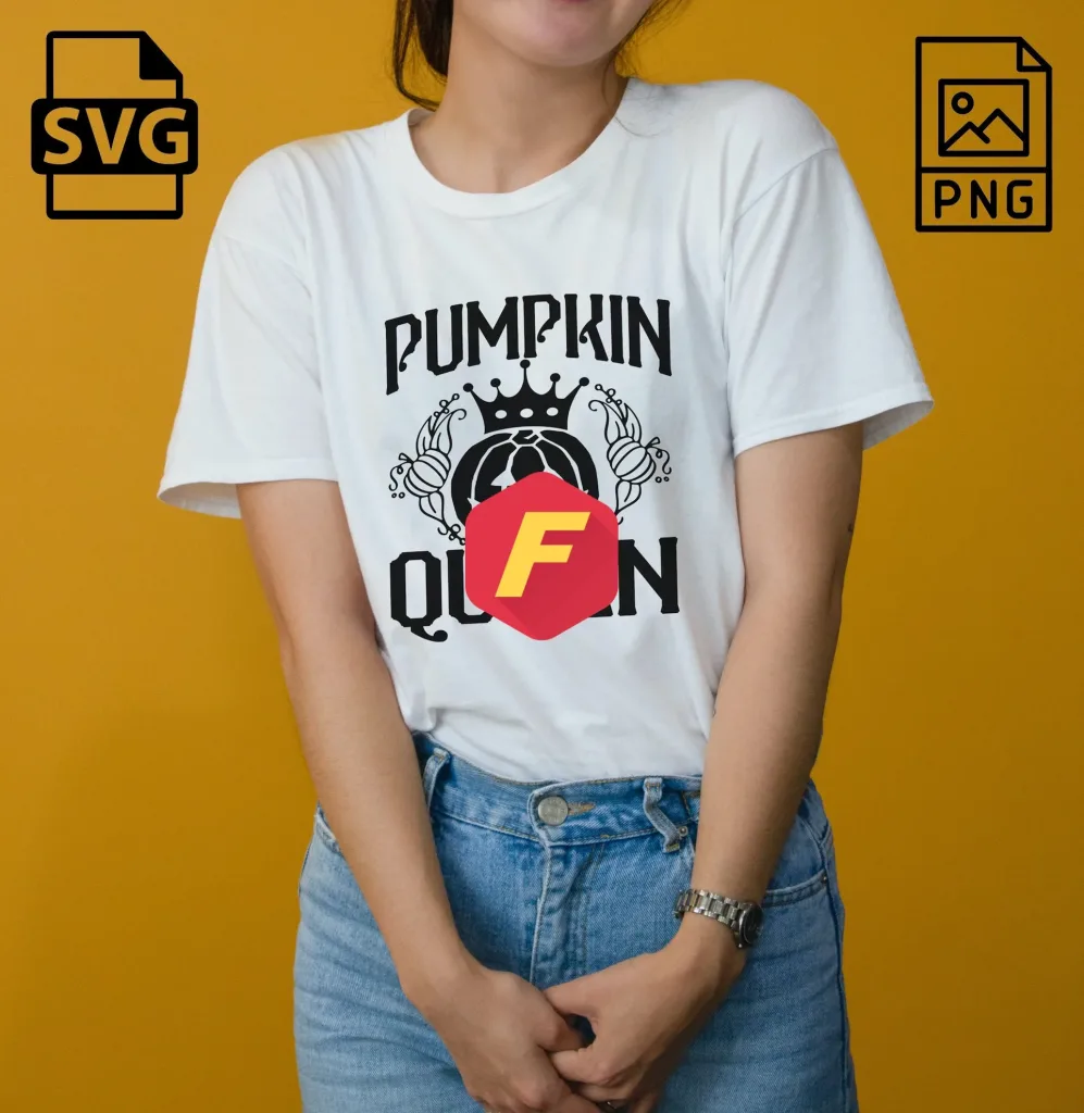 Free Pumpkin Queen Halloween Svg and Png | Tshirt design , cut file, ready to print on mugs, t-shirts, canvas, tumblers