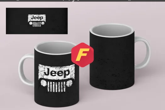 Free Jeep Mug Sublimation Template - Mug Sublimation Designs - 11Oz Mug - 15Oz Mug PNG Mug Templates - Cricut Mug Press Designs Wrap