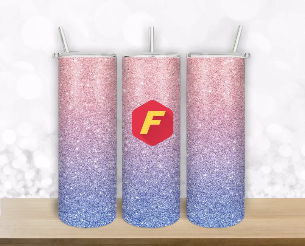 Free Glitter Tumbler Design for 20oz tumbler straight and tapered