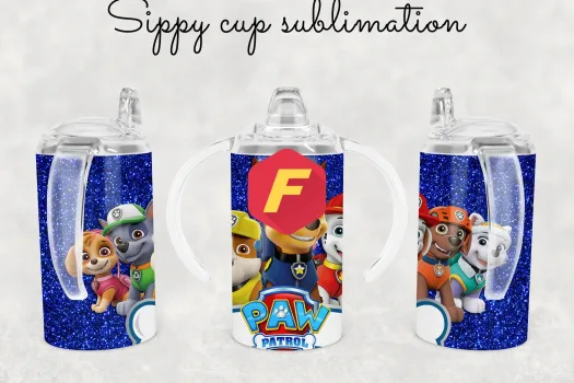 Free kids cartoon 12oz Sippy Cup Sublimation, Straight Sippy Cup Sublimation | Full Sippy Cup Wrap, Digital Download Waterslide | kids tumbler